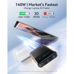 140W Fast Charging Power Bank 25000mAh Compact, High-Capacity, USB-C Laptop & Phone Charger For Travel, Work & Emergencies -Home Electronics Store 140w fast charging power bank 25000mah 6