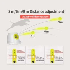 Automatic Ball Launcher For Dogs: Interactive Fetch Machine With 3 Mini Tennis Balls -Home Electronics Store afp hyper fetch the interactive device for dogs 5