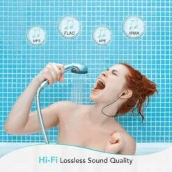 AGPTEK IPX8 Waterproof MP3: Dive Into Music While You Swim -Home Electronics Store agptek s07 the 100 waterproof music player 1 3