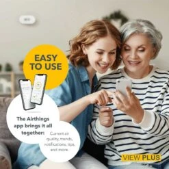 Airthings 2960 View Plus - Comprehensive Indoor Air Quality Monitor With Radon Detection, Battery-Powered And WiFi Connected -Home Electronics Store airthings 2960 view plus comprehensive indoor air quality monitor with radon detection battery powered and wifi connected 11