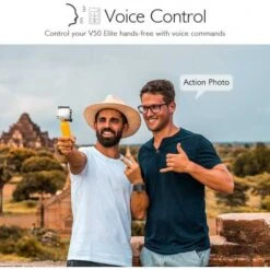 AKASO V50 Elite 4K60fps Action Camera: Waterproof, WiFi, Voice Control & More -Home Electronics Store akaso v50 elite 4k60fps action camera voice control 131ft waterproof 8x zoom helmet kit 2