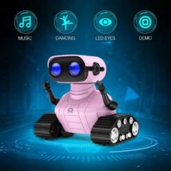 ALLCELE Girls Robot Toy, Rechargeable RC Robot For Kids, LED Eyes & Music, Remote Control, Pink, For Ages 3+ -Home Electronics Store allcele girls robot toy rechargeable rc robot for kids led eyes music remote control pink for ages 3 6