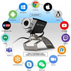 Aluratek 1080p HD Webcam: Crystal-Clear Desktop & Conference Streaming 16 Aluratek 1080p HD Webcam: Crystal-Clear Desktop & Conference Streaming -Home Electronics Store aluratek awc01f the triangular webcam 1 6