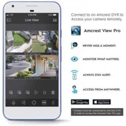 Amcrest 4K UltraHD Outdoor Security Camera: Crystal-Clear Surveillance -Home Electronics Store amcrest amc4kdm28 w maximum quality 4