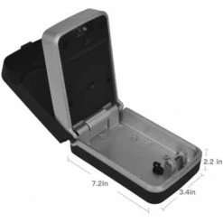 ANSLOCK Secure Digital Key Lock Box With LED Light, Waterproof Cover, And Easy Code Setup For Home, Office 15 ANSLOCK Secure Digital Key Lock Box With LED Light, Waterproof Cover, And Easy Code Setup For Home, Office -Home Electronics Store anslock key lock box outside key storage lockbox with code for office house warehouse wall mount push button combination 6