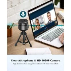 Auto-Face Tracking Webcam With Built-in Microphone And Tripod -Home Electronics Store auto face tracking webcam with built in microphone and tripod 4
