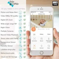 Baby CAMdy: Smart Nursery Surveillance Camera With HD Night Vision -Home Electronics Store baby camdy the camera that can be fixed anywhere 3