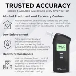 BACtrack S80 Breathalyzer - Professional-Grade Accuracy, DOT Approved, Portable Alcohol Tester -Home Electronics Store bactrack s80 breathalyzer 1 2