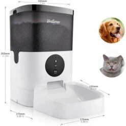 Smart Pet Feeder With Wi-Fi & Voice Recording – Automatic Food Dispenser For Cats & Dogs -Home Electronics Store balimo 4l feeding your animals from a distance 1 2