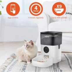 Smart Pet Feeder With Wi-Fi & Voice Recording – Automatic Food Dispenser For Cats & Dogs -Home Electronics Store balimo 4l feeding your animals from a distance 1 4