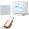 Beok Wireless Thermostat With Receiver, WiFi Smart Control, Alexa & Google Home Compatible, USB Powered, LCD Screen