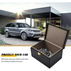 Secure Your Car Keys: Faraday Box For Signal Blocking Protection -Home Electronics Store briidea faraday box key fob protector rfid signal blocking box faraday box signal blocking shielding box for car key 7