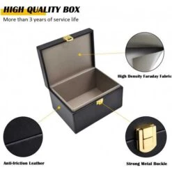 Secure Your Car Keys: Faraday Box For Signal Blocking Protection -Home Electronics Store briidea faraday box key fob protector rfid signal blocking box faraday box signal blocking shielding box for car key 9