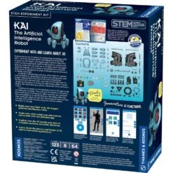 Thames & Kosmos Build & Explore AI With KAI: Interactive Robot For Kids Learn Machine Learning & Robotics -Home Electronics Store build explore ai with kai interactive robot for kids learn machine learning robotics 3