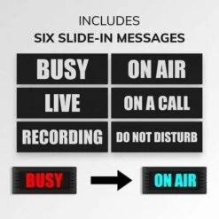 BusyBox Sign: Smart Bluetooth Do Not Disturb & Recording Sign For Studios -Home Electronics Store busybox smart sign standard the electronic door sign 2