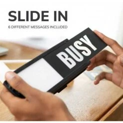 BusyBox Sign: Smart Bluetooth Do Not Disturb & Recording Sign For Studios -Home Electronics Store busybox smart sign standard the electronic door sign 4