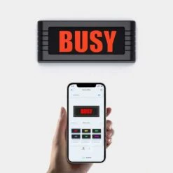BusyBox Sign: Smart Bluetooth Do Not Disturb & Recording Sign For Studios -Home Electronics Store busybox smart sign standard the electronic door sign 5
