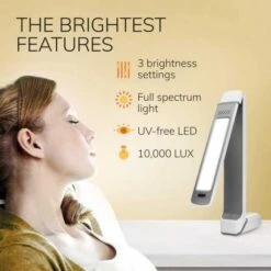 Happy Light Therapy Sun Lamp: Adjustable 10,000 Lux Light To Boost Your Mood -Home Electronics Store circadian optics light therapy lamp 1 3