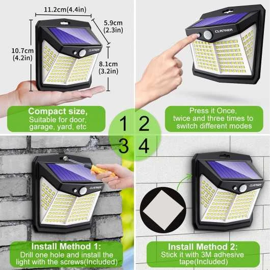 Solar LED Security Light - Wireless, Waterproof Outdoor Lighting Solution 6 Solar LED Security Light - Wireless, Waterproof Outdoor Lighting Solution - Image 4