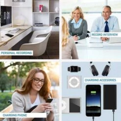 PoweRec Voice Activated Recorder: Ultimate Audio Clarity & Longevity -Home Electronics Store computer atto digital powerec the voice recorder 3 in 1 atto digital powerec is a voice recorder with 14 days of autonomy and en 7