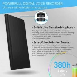 PoweRec Voice Activated Recorder: Ultimate Audio Clarity & Longevity -Home Electronics Store computer atto digital powerec the voice recorder 3 in 1 atto digital powerec is a voice recorder with 14 days of autonomy and en 8