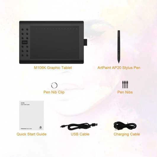 GAOMON M106K Professional Graphics Drawing Tablet For Artists & Designers 6 GAOMON M106K Professional Graphics Drawing Tablet For Artists & Designers - Image 4