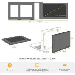 SideTrak Slide Portable Monitor: Dual-Screen Productivity Anywhere 18 SideTrak Slide Portable Monitor: Dual-Screen Productivity Anywhere -Home Electronics Store computer sidetrak monitor improve your productivity the sidetrak monitor allows you to get more productive by providing a dual s 7