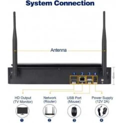 Cromorc Wireless Security Camera System: 10CH With 10.1" Monitor & 1TB HDD