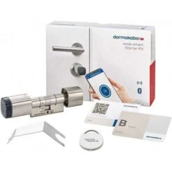 Dormakaba Evolo Smart Lock: Secure Electronic Cylinder With Easy Access -Home Electronics Store dormakaba evolo smart starter kit the kit for a connected door 1 5