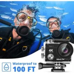 Capture Every Moment With Dragon Touch 4K Underwater Action Camera -Home Electronics Store dragon touch vision 3 capture every adventure in 4k waterproof action camera with wide angle view bonus accessories 2