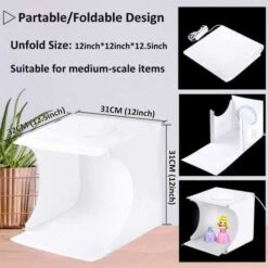 Portable LED Photo Studio By DUCLUS: Adjustable Lighting For Professional Photography