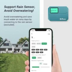 Effortless Smart Indoor Sprinkler Control: 8-Zone WiFi Controller With Free App And Rain Sensor Compatibility -Home Electronics Store effortless smart indoor sprinkler control 8 zone wifi controller with free app and rain sensor compatibility 5
