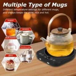 Electric Mug & Candle Warmer With 9 Heat Settings, Auto Shut-Off & Timer -Home Electronics Store electric mug candle warmer with 9 heat settings auto shut off timer 5