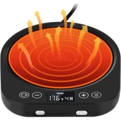 Electric Mug & Candle Warmer With 9 Heat Settings, Auto Shut-Off & Timer -Home Electronics Store electric mug candle warmer with 9 heat settings auto shut off timer 6