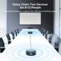 EMeet Lunalite Bluetooth Conference Speaker: USB-C, 360° Voice Pickup & 3 Microphones For Clear Zoom And Skype Calls -Home Electronics Store emeet luna lite the bluetooth conference speaker 2