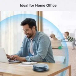 EMeet Lunalite Bluetooth Conference Speaker: USB-C, 360° Voice Pickup & 3 Microphones For Clear Zoom And Skype Calls -Home Electronics Store emeet luna lite the bluetooth conference speaker 6