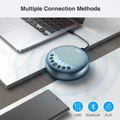 EMeet Lunalite Bluetooth Conference Speaker: USB-C, 360° Voice Pickup & 3 Microphones For Clear Zoom And Skype Calls -Home Electronics Store emeet luna lite the bluetooth conference speaker 7