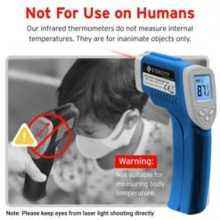 Etekcity Infrared Thermometer: Accurate Temperature Readings For Cooking, HVAC & More -Home Electronics Store etekcity infrared thermometer not for human 1 6