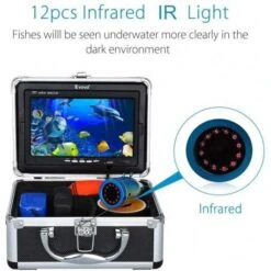 Eyoyo Portable Underwater Fishing Camera With 7'' LCD Monitor And Infrared Lights -Home Electronics Store eyoyo portable underwater fishing camera waterproof 1000tvl video fish finder 7 inch lcd monitor 12pcs ir infrared lights for 4