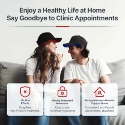 FDA-Cleared Laser Hair Growth Cap With Red Light Therapy For Men And Women, Lightweight, Rechargeable, And Easy To Use -Home Electronics Store fda cleared laser hair growth cap with red light therapy for men and women lightweight rechargeable and easy to use 2