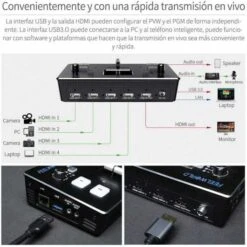 FEELWORLD LIVEPRO L1: Live Streaming Multi-Camera Video Mixer -Home Electronics Store feelworld livepro l1 the mini video mixer 1 5
