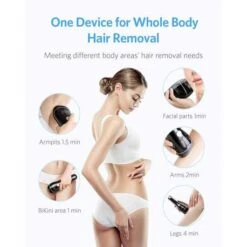 Permanent Hair Removal With FDA-Certified IPL Device - 999,999 Flashes For Smooth Skin -Home Electronics Store fidac the hair removal device 4
