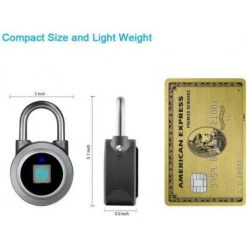 MEGAFEIS Smart Padlock With Fingerprint And Bluetooth - Waterproof And Secure -Home Electronics Store fingerprint padlock the thumbprint padlock 3