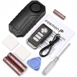 Fosmon Anti-Theft Bike Alarm: Secure Your Ride With 113dB Siren -Home Electronics Store fosmon the bike theft alarm fosmon 2
