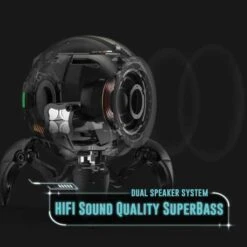 Gravastar Mars Pro - Wireless Bluetooth Speaker, 15H Playtime, LED Lights, Deep Bass -Home Electronics Store gravastar bluetooth speakers mars pro bass boost 15h playtime stereo sound music box bluetooth portable wireless party 2