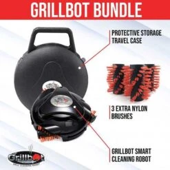 Grillbot Automatic Grill Cleaner - Effortless BBQ Maintenance -Home Electronics Store grillbot gbu bun102 noir the barbecue cleaning robot 1 5