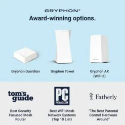 Next-Gen Security And Speed: Gryphon AX Mesh WiFi 6 Router -Home Electronics Store gryphon ax advanced security and parental control wifi system 12