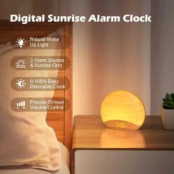 REACHER Sunrise Alarm Clock: Wake Up Light, Sound Machine, And Night Light -Home Electronics Store hatch restore 2 sunrise alarm sound machine and smart light for better sleep 5