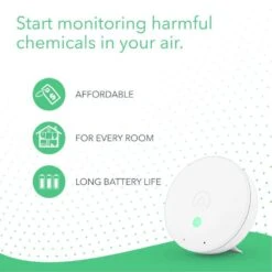 Airthings Wave Mini: Advanced Indoor Air Quality Monitor For Healthier Living -Home Electronics Store health 3