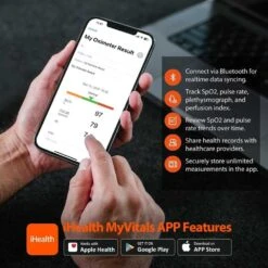 IHealth Air Wireless Fingertip Pulse Oximeter: Accurate Health Monitoring At Your Fingertips 11 IHealth Air Wireless Fingertip Pulse Oximeter: Accurate Health Monitoring At Your Fingertips -Home Electronics Store health 40
